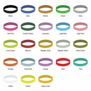 Silicone Wrist Bands All Color -Large Image