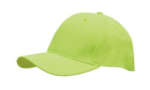 6 Panel Budget Cap - Custom Embroidered - HP_4012 - Safety Green