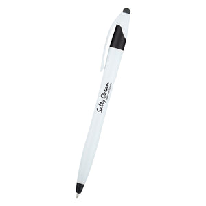 Dart Stylus Pen - Metallic White With Black