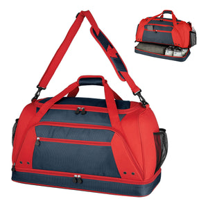 Rockfest Drop-Bottom Duffel Bag (Red)