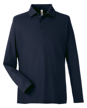 Core365 Men's Fusion ChromaSoft™ Long-Sleeve Pique Polo