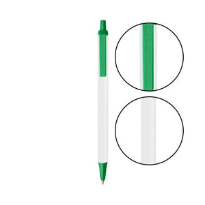 Clear BIC® Clic Stic® Pen - Clear With Green