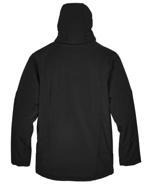 North End Men's Glacier Insulated Three-Layer Fleece Bonded Soft Shell Jacket with Detachable Hood