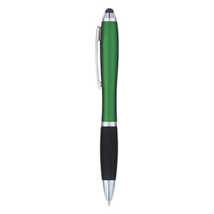 Satin Stylus Pen - Green With Black