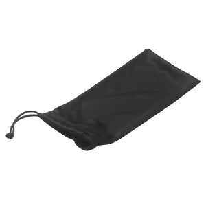 Microfiber Pouch With Drawstring - Black