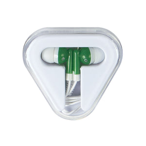 Mini Earbuds - Green With White