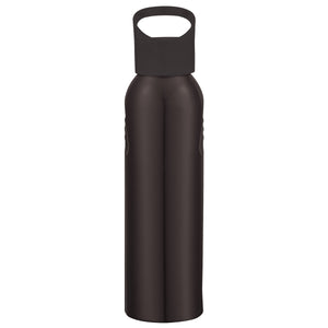 20 Oz. Aluminum Sports Bottle - Black With Black