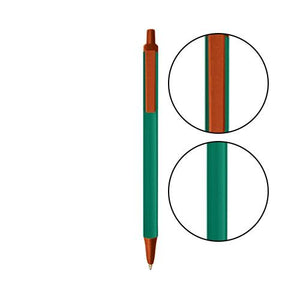 Forest Green BIC® Clic Stic® Pen - Forest Green With Metallic Orange