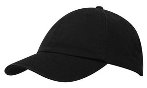 Washed Chino Twill Cap - BLACK