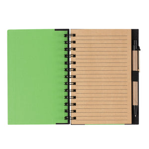 Eco-Friendly 5" X 7" Spiral Notebook & Pen