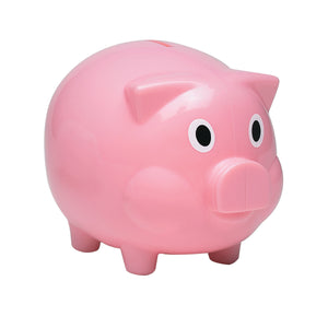 Plastic Piggy Bank - Pink