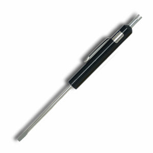 Plane Slot Screwdriver with Valve Stem Remover - Black