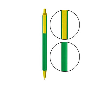 Green BIC® Clic Stic® Pen - Green With Yellow