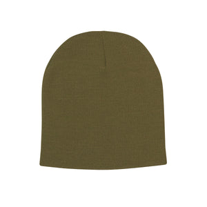 Knit Beanie Cap - Olive