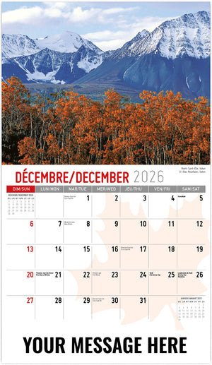 Scenes of Canada (Bilingual) - 2026 Promotional Calendar