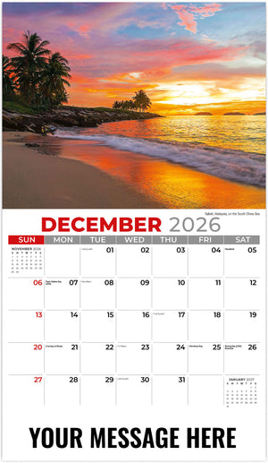 Sun, Sand & Surf - 2026 Promotional Calendar