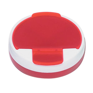 Round Pill Holder - Frost Red