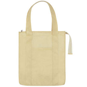 Non-Woven Insulated Shopper Tote Bag - HT_3037 - Natural