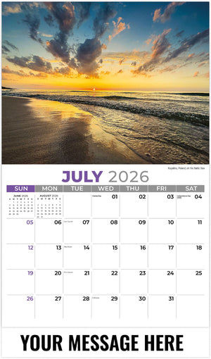 Sun, Sand & Surf - 2026 Promotional Calendar