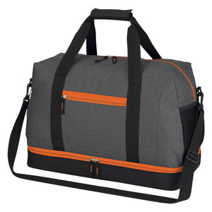 Tribeca Duffel Bag (Gray With Orange)