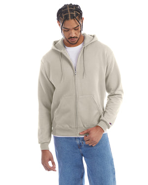 Adult Powerblend® Full-Zip Hooded Sweatshirt - Sand