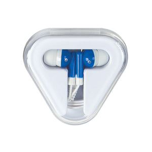 Mini Earbuds - Blue With White