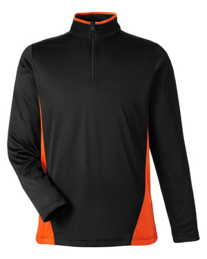 Harriton Men's Flash Snag Protection Plus IL Colorblock Quarter-Zip