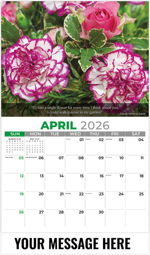 Flowers and Gardens - 2026 Promotional Calendar