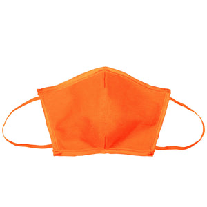 Flat Fold Canvas Face Mask With Elastic Loops - Crush