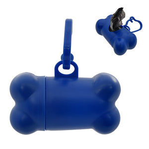 Bone Shaped Dog Bag Dispenser - Royal Blue