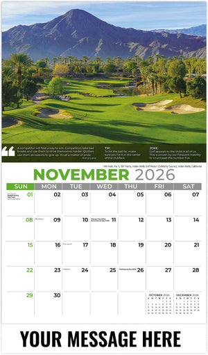 Golf Tips - 2026 Promotional Calendar