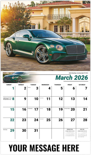 Exotic Cars - 2026 Promotional Calendar