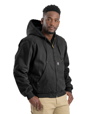 Berne Men's Highland Washed Cotton Duck Hooded Jacket