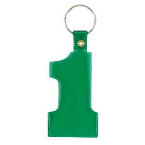 Number 1 Flexy Key Tag - CM2073 - Green