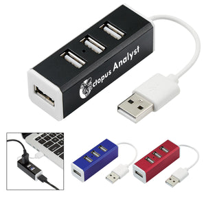 4-Port Aluminum USB Hub