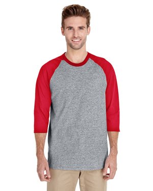 Gildan Adult Heavy Cotton™ Three-Quarter Raglan Sleeve T-Shirt