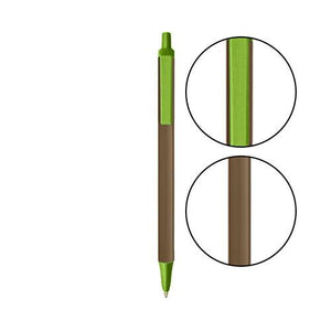 Metallic Sand BIC® Clic Stic® Pen - Metallic Sand With Metallic Green