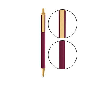 Burgundy BIC® Clic Stic® Pen - Burgundy With Cream