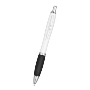 Satin Pen - White with Black