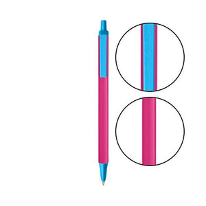 Pink BIC® Clic Stic® Pen - Pink With Blue