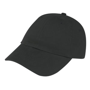 Brushed Cotton Twill Cap - Black