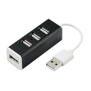 4-Port Aluminum USB Hub - Black