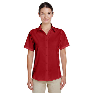 Ladies' Paradise Short-Sleeve Performance Shirt - Parrot Red