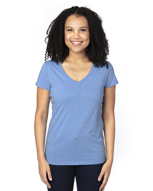 Threadfast Ladies' Ultimate CVC V-Neck T-Shirt