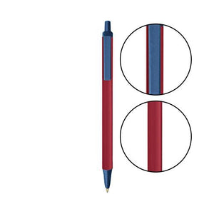 Metallic Red BIC® Clic Stic® Pen - Metallic Red With Metallic Dark Blue