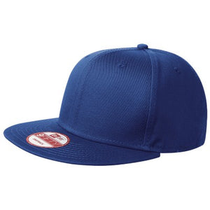 NEW ERA® Flat Bill Snapback Cap - Custom Embroidered - SM_NE400 - Blue