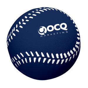 Baseball Shape Stress Reliever - Navy Blue