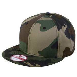 NEW ERA® Flat Bill Snapback Cap - Custom Embroidered - SM_NE400 - Camouflage