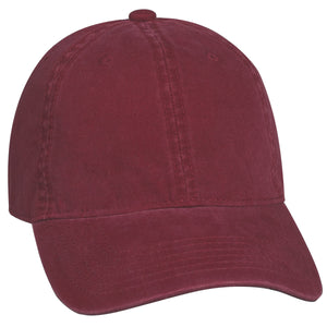 Washed Cotton Cap - Maroon