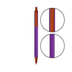 Purple BIC® Clic Stic® Pen - Purple With Metallic Orange